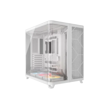 Gabinete CORSAIR ARGB AIR 5400 RS-R Mid Tower con triple cámara Blanco