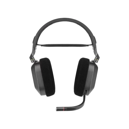 Auricular gaming Corsair HS80 RGB wireless con audio espacial - carbón