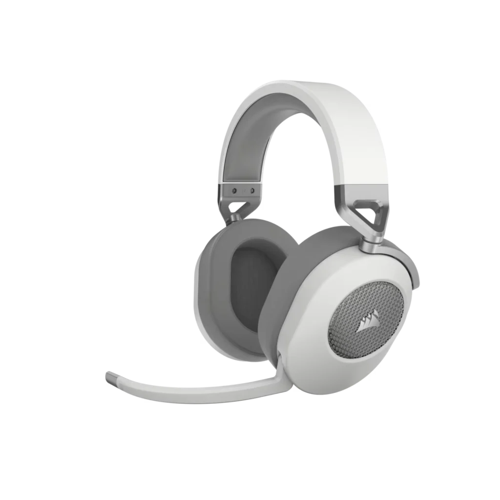 Auricular | Corsair | HS65 Wireless White | 2.4GHz, Bluetooth, Dolby 7.1