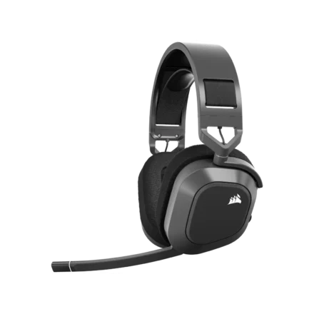 Auriculares gaming CORSAIR HS80 MAX WIRELESS, gris acero