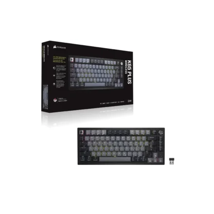 Teclado gamer mecanico CORSAIR RGB 75 % K65 PLUS WIRELESS