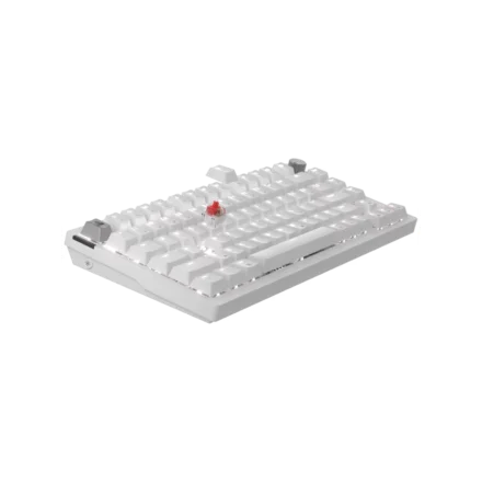 Teclado gamer mecanico CORSAIR K65 PLUS 75% RGB Mac/PC – Frost White