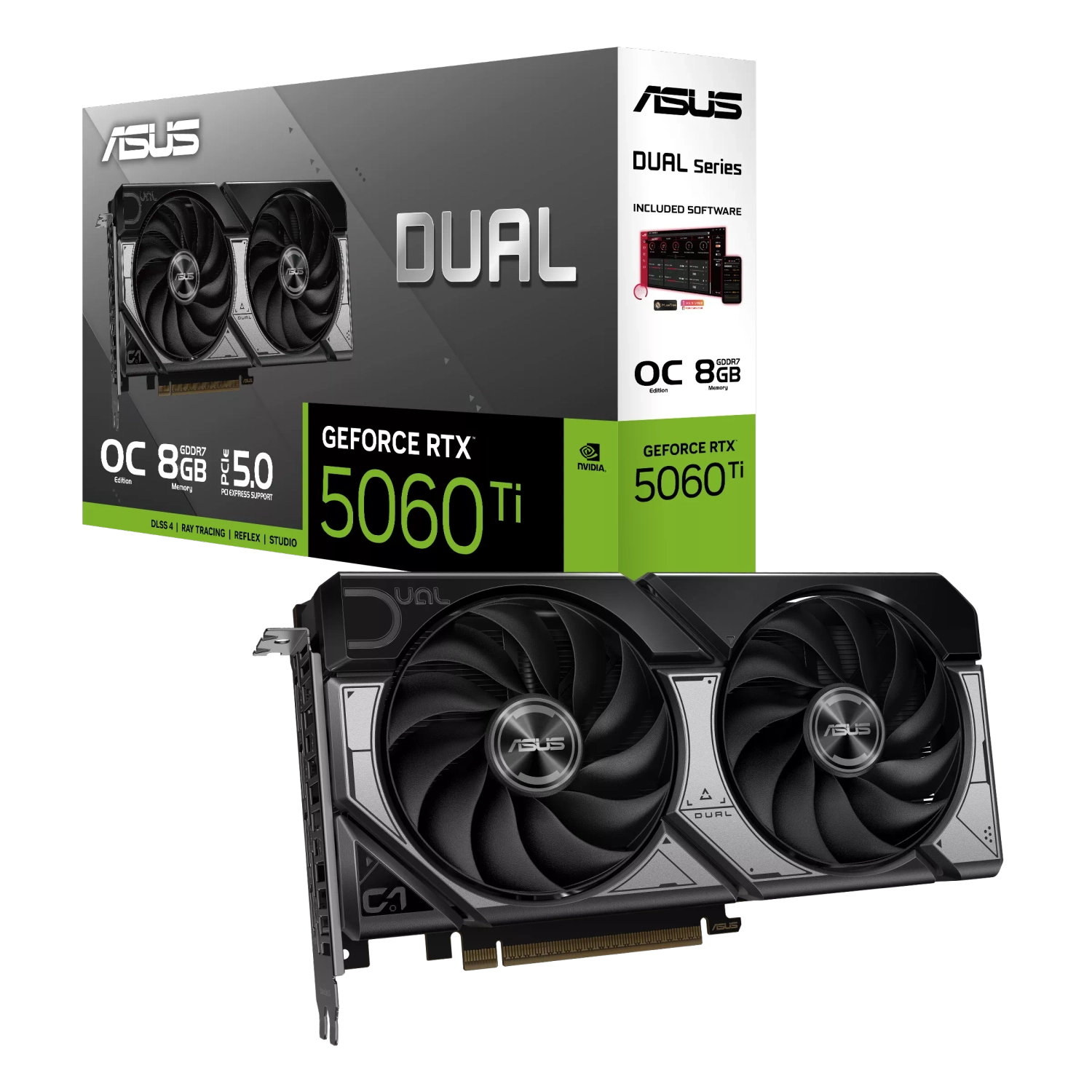 Placa de video | ASUS | DUAL-RTX5060TI-O16G | RTX 5060 Ti 16GB GDDR7