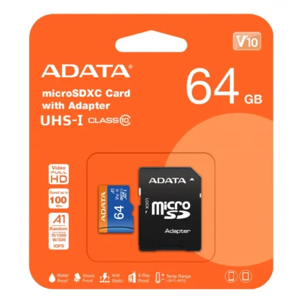 Tarjeta de Memoria ADATA Premier microSDXC 64GB C/