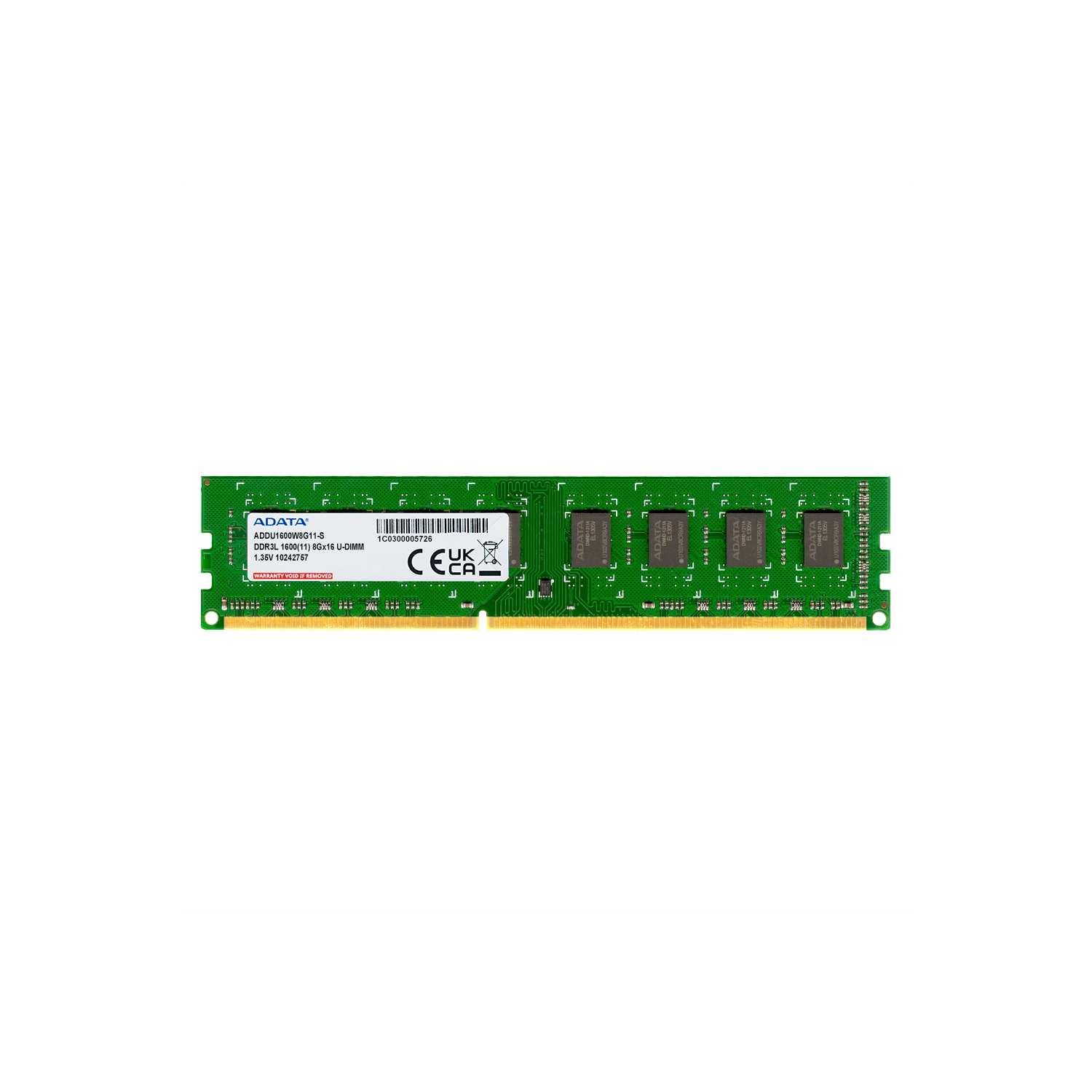 Memoria Ram UDIMM ADATA 8GB DDR3L 1600MHz CL11 1.3 Memoria Ram UDIMM ADATA 8GB DDR3L 1600MHz CL11 1.3