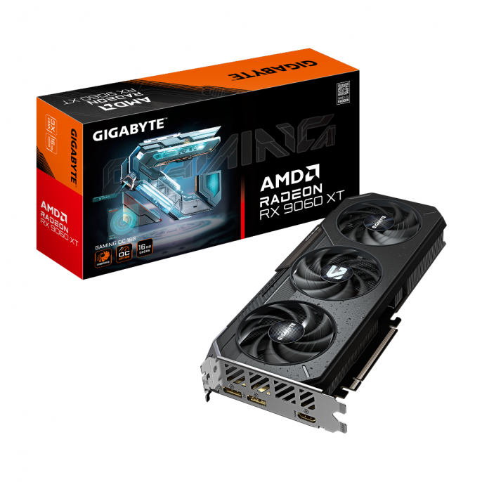 Placa de Video | Gigabyte | RX 9060 XT Gaming OC 16G | 16GB GDDR6 Placa de Video | Gigabyte | RX 9060 XT Gaming OC 16G | 16GB GDDR6