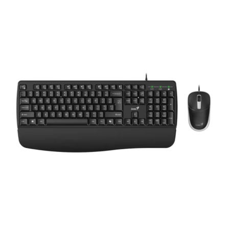TECLADO + MOUSE COMBO USB GENIUS KM-123 BLACK