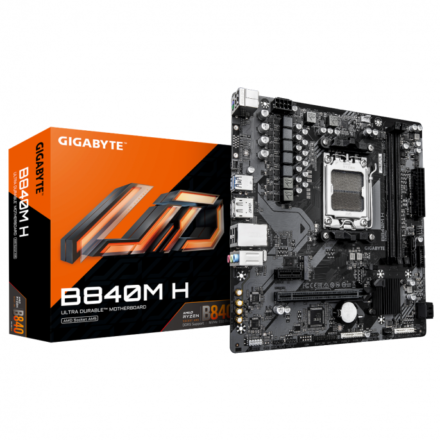 Placa Madre | GIGABYTE | B840M H | Socket AM5 y chipset AMD B840