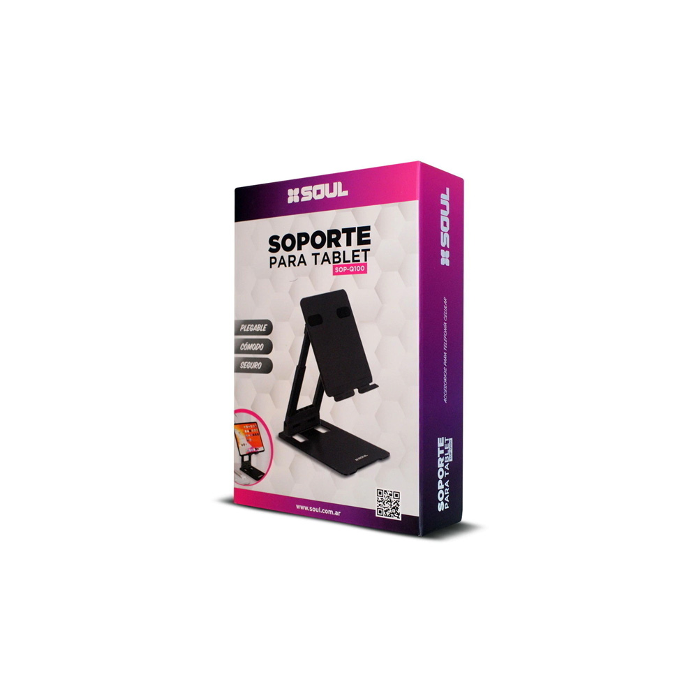 soporte | soul | q100 | base plegable tablet celular escritorio soporte | soul | q100 | base plegable tablet celular escritorio