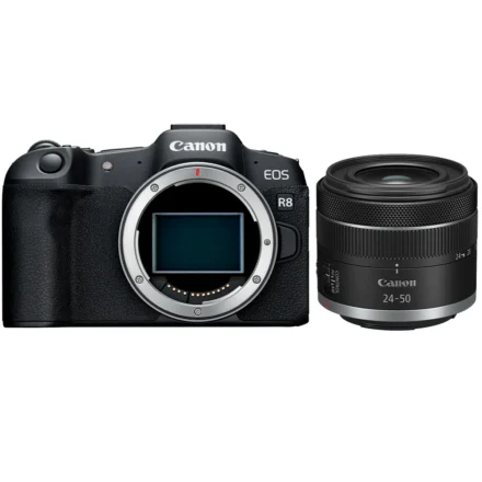 cámara | canon | eos r8 | kit rf 24 50mm full frame 24.2mp 4k60 af wifi