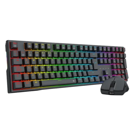 Teclado | Redragon | S146-SP | combo mecánico full RGB con mouse