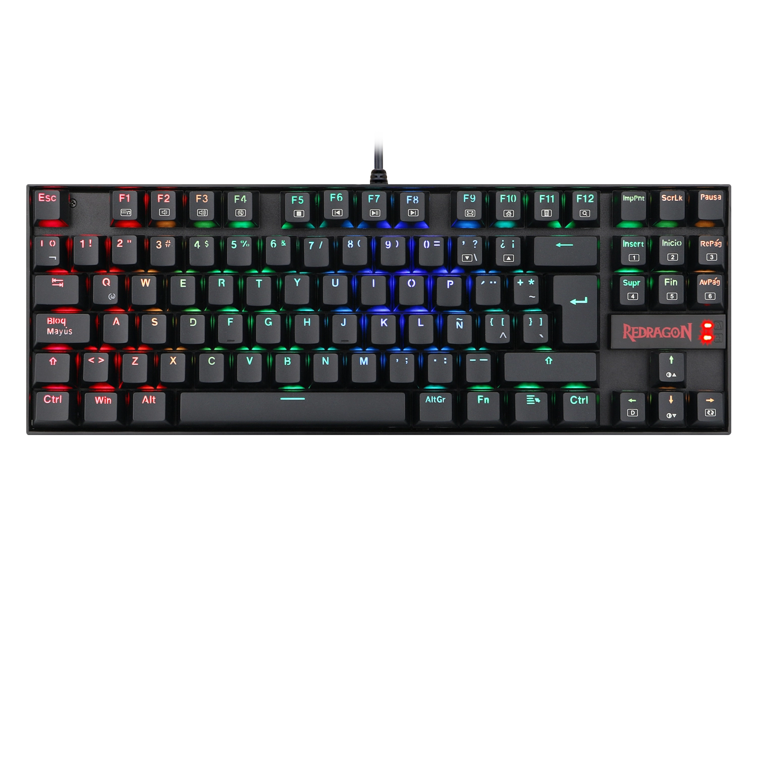 Teclado | Redragon | Kumara K552RGB | mecánico TKL RGB hot swap - 1 Teclado | Redragon | Kumara K552RGB | mecánico TKL RGB hot swap