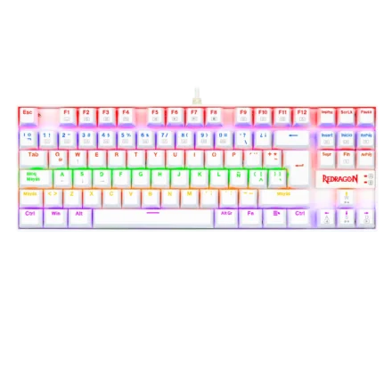 Teclado | Redragon | Kumara K552W-KR-SP | mecánico TKL RGB switch Red