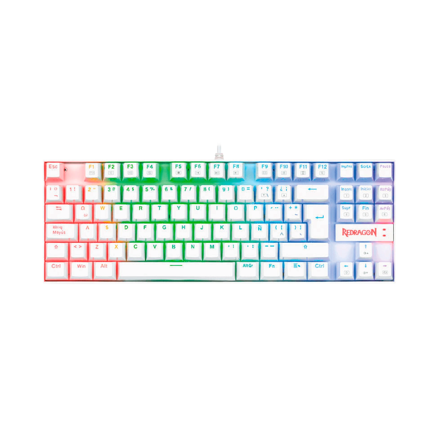 Teclado | Redragon | Kumara K552W-RGB TKL 80% RGB Red Español LATAM