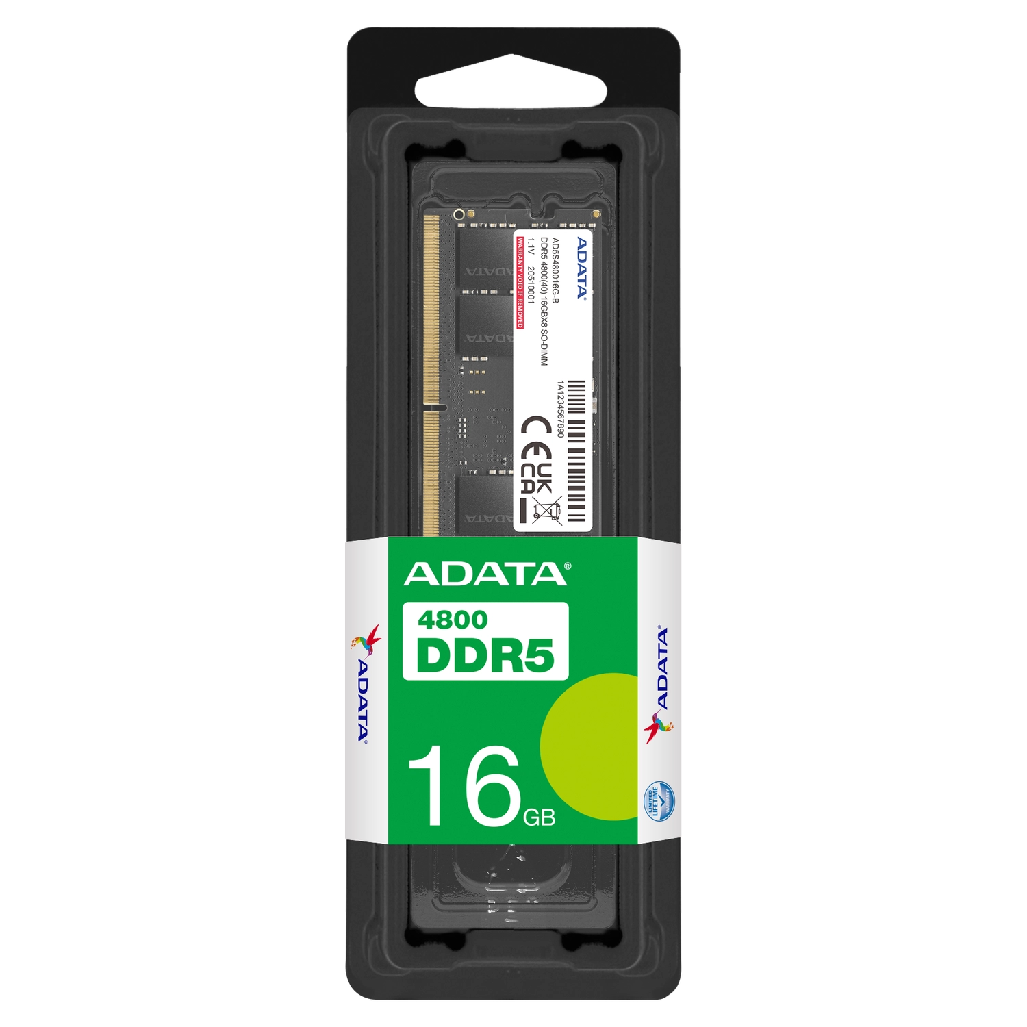 Memoria RAM Notebook | ADATA | AD5S480016G-S | 16GB DDR5 4800MHz SO-DIMM - 2 Memoria RAM Notebook | ADATA | AD5S480016G-S | 16GB DDR5 4800MHz SO-DIMM