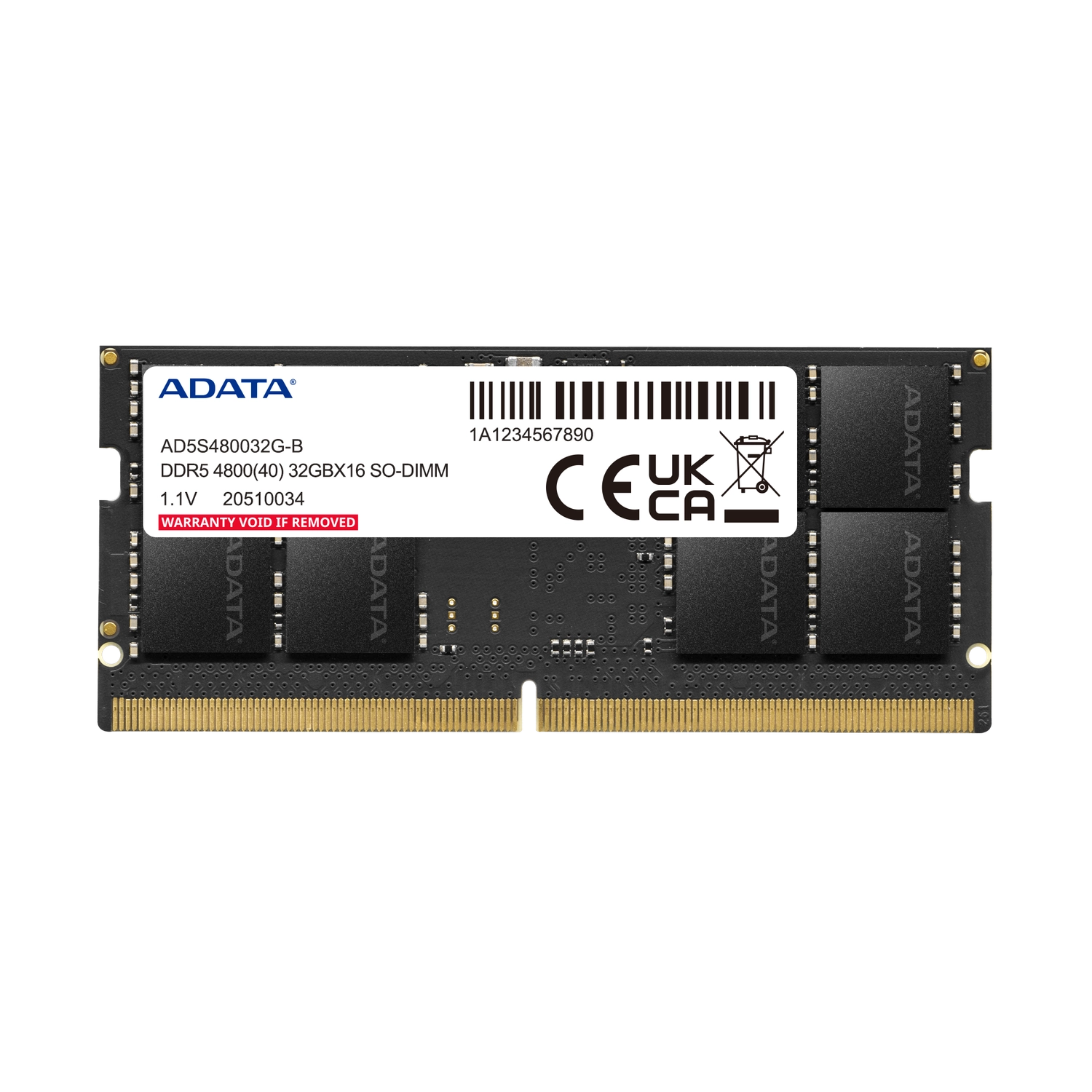 Memoria RAM Notebook | ADATA | AD5S480016G-S | 16GB DDR5 4800MHz SO-DIMM Memoria RAM Notebook | ADATA | AD5S480016G-S | 16GB DDR5 4800MHz SO-DIMM