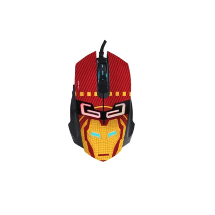 mouse gamer aliver | marvel iron man | 7 led | 3200 dpi | compatible multi so