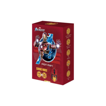 Mouse Gamer Aliver | Marvel Iron Man | 7 LED | 3200 DPI | Compatible Multi SO Mouse Gamer Aliver | Marvel Iron Man | 7 LED | 3200 DPI | Compatible Multi SO