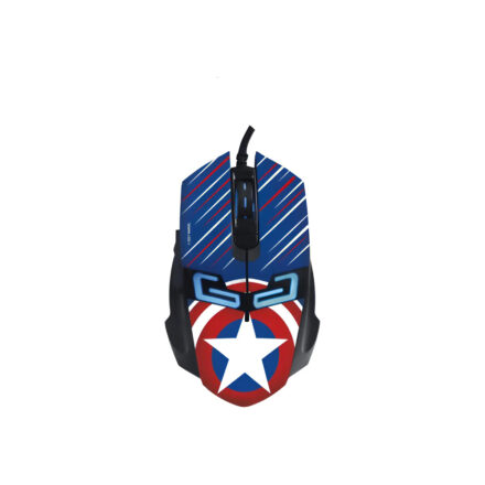 mouse gamer | aliver dmo 0502 captain america | 7 led | 3200 dpi | usb