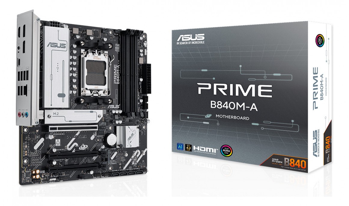Placa madre | ASUS | PRIME B840M-A | AM5 B840 micro-ATX DDR5 3x M.2 Placa madre | ASUS | PRIME B840M-A | AM5 B840 micro-ATX DDR5 3x M.2