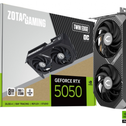 Placa de video | Zotac | RTX 5050 Twin Edge OC | 8 GB GDDR6 PCIe 5.0