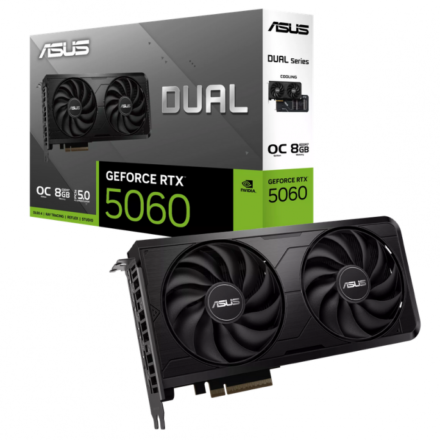 Placa de Video | ASUS | DUAL-RTX5060-O8G-EVO | RTX 5060 8GB GDDR7 OC