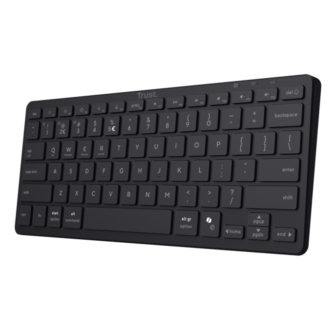 Teclado | Trust | Nado II Multi-device Bluetooth Keyboard | QWERTY US Teclado | Trust | Nado II Multi-device Bluetooth Keyboard | QWERTY US