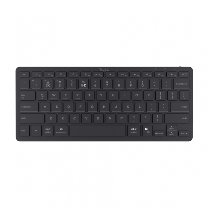 Teclado | Trust | Nado II Multi-device Bluetooth Keyboard | QWERTY US - 2 Teclado | Trust | Nado II Multi-device Bluetooth Keyboard | QWERTY US
