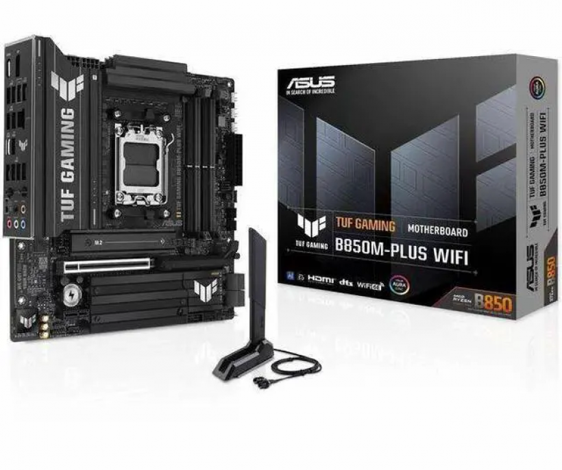Motherboard | ASUS | TUF GAMING B850M-PLUS WIFI7 | AM5 DDR5 Wi‑Fi 7 Motherboard | ASUS | TUF GAMING B850M-PLUS WIFI7 | AM5 DDR5 Wi‑Fi 7
