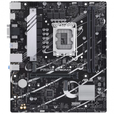 Motherboard | ASUS | PRIME B760M-K | DDR5, LGA1700, 2x M.2, mATX