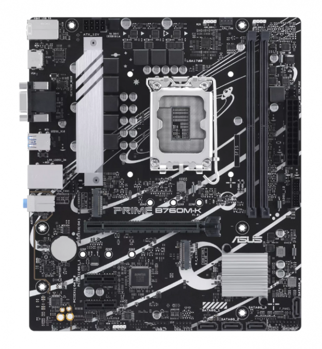 Motherboard | ASUS | PRIME B760M-K | DDR5, LGA1700, 2x M.2, mATX - 2 Motherboard | ASUS | PRIME B760M-K | DDR5, LGA1700, 2x M.2, mATX