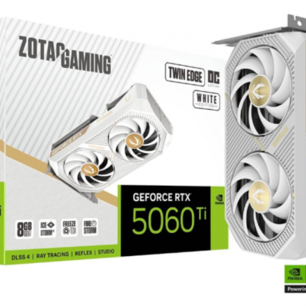 Placa de video | ZOTAC | RTX 5060 Ti Twin Edge OC White | 8GB GDDR7