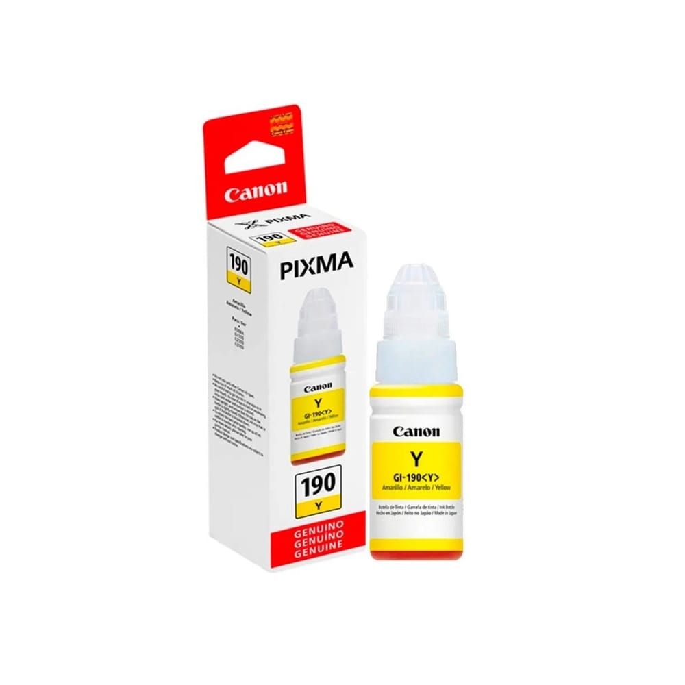 tinta | canon | gi 190 y yellow | botella pixma serie g tinta | canon | gi 190 y yellow | botella pixma serie g