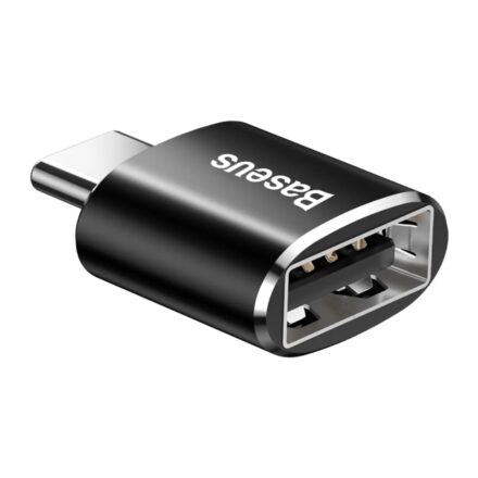 Adaptador OTG | Baseus | CATOTG-01 | USB-C macho a USB-A hembra 2.4A negro