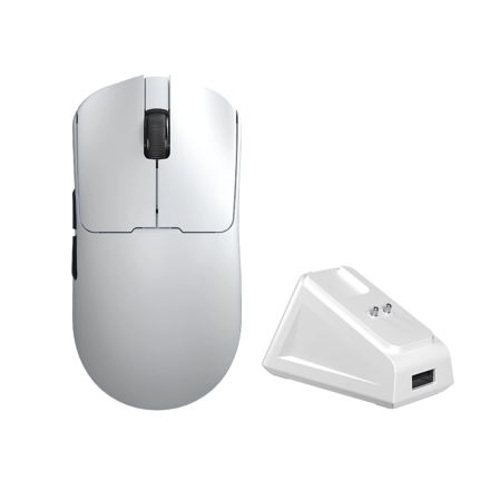 Mouse Gamer | AULA | SC380 Pro | Inalámbrico 12000 DPI Base de Carga Blanco