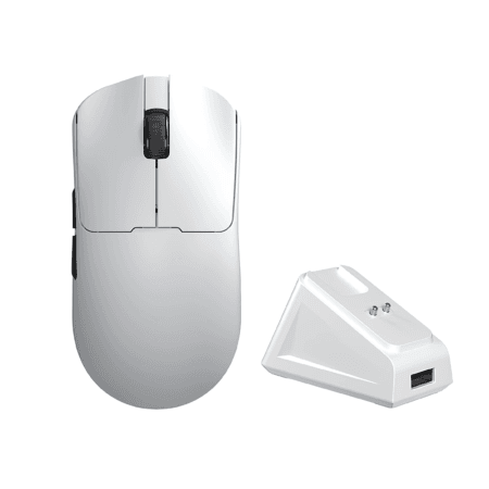 Mouse Gamer | AULA | SC380 Pro | Inalámbrico 12000 DPI Base de Carga Blanco