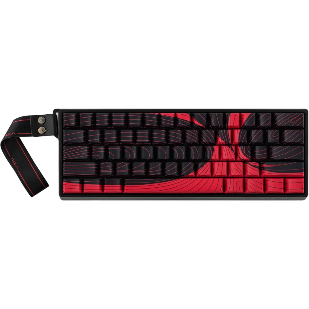 Teclado Magnético | AULA | WIN60 HE Max | 60% RGB Wing Chun Black Red Swirl Teclado Magnético | AULA | WIN60 HE Max | 60% RGB Wing Chun Black Red Swirl