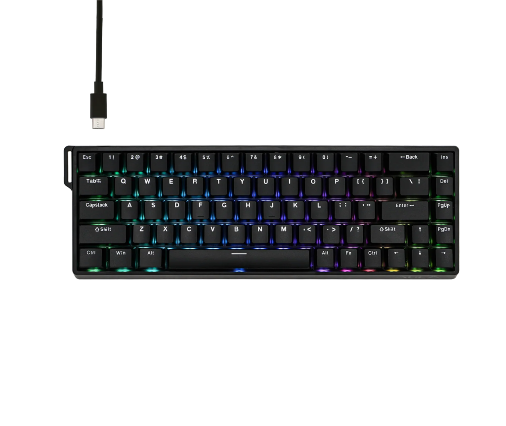 Teclado Magnético | AULA | WIN68 HE | 65% RGB Hall Effect Greywood Black Teclado Magnético | AULA | WIN68 HE | 65% RGB Hall Effect Greywood Black