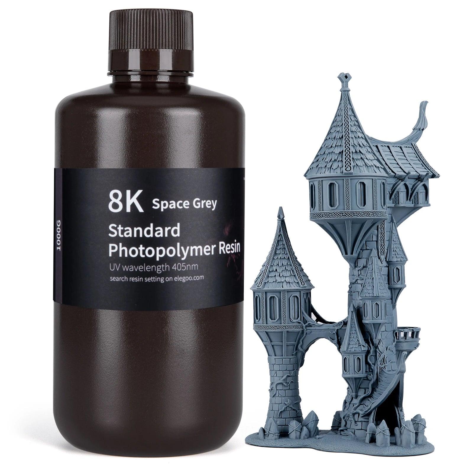 elegoo standard photopolymer resin 8k – space grey – 1 kg 3 elegoo standard photopolymer resin 8k – space grey – 1 kg 3