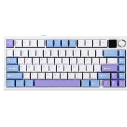 Teclado Mecánico | AULA | F75 Max | RGB TFT Reaper Blue White Dark Purple