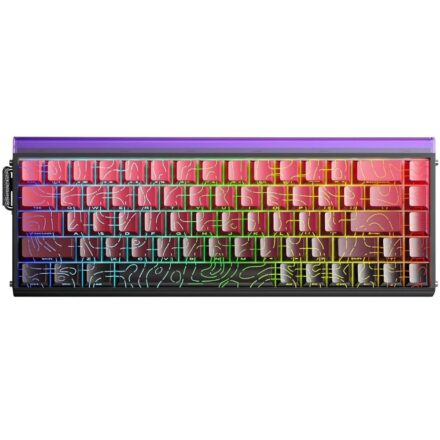 Teclado Magnético | AULA | HERO 68 HE | 65% RGB Dragon King Black Red Degradé