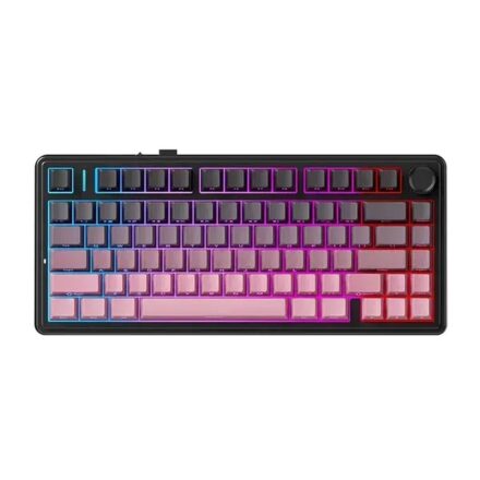 Teclado Mecánico | AULA | F75 | 75% Inalámbrico RGB Reaper Black Pink Degradé