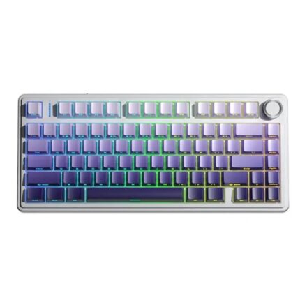 Teclado Mecánico | AULA | F75 | 75% Inalámbrico RGB Star Vector Purple White