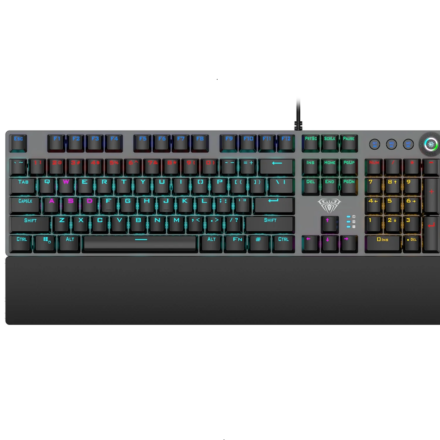 Teclado Mecánico | AULA | F2058 | Full Size USB Rainbow Switch Blue Negro