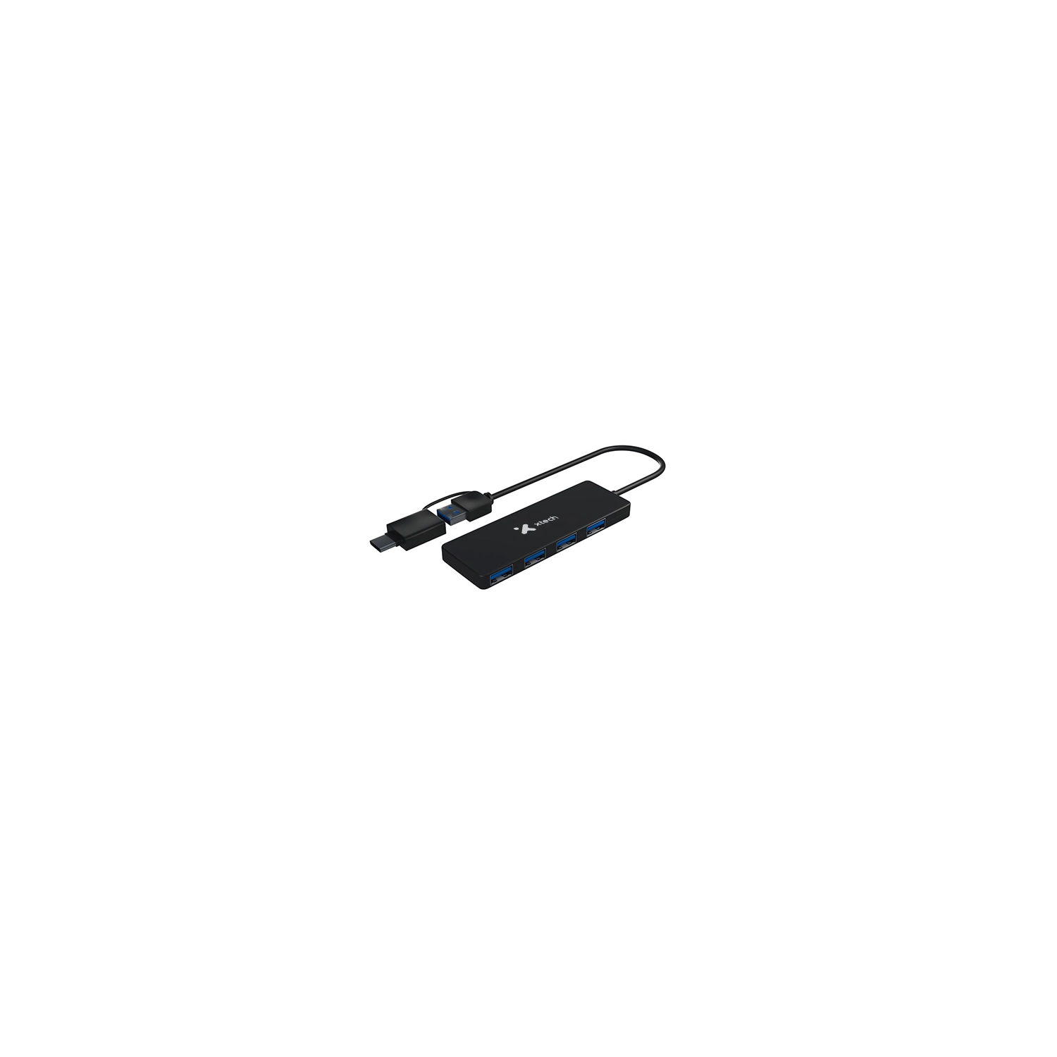 Hub USB 3.0 | Xtech | XTC-390 | 4 puertos, USB-A/USB-C, 5 Gbps Hub USB 3.0 | Xtech | XTC-390 | 4 puertos, USB-A/USB-C, 5 Gbps