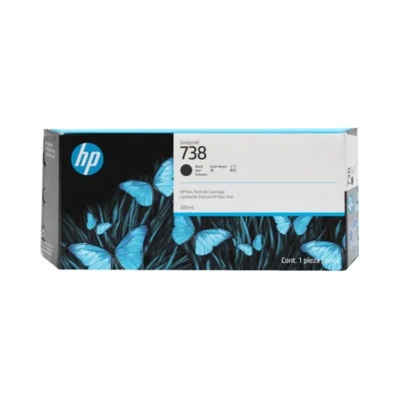 Cartucho de tinta | HP | 738 | Negro 300 ml para plotter DesignJet