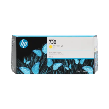 Cartucho de tinta | HP | DesignJet 738 Yellow 300 ml | HP Thermal Inkjet