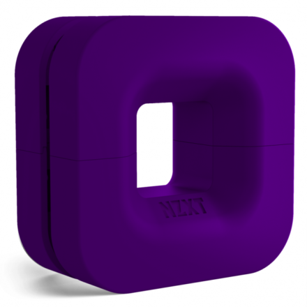 Soporte y organizador magnético | NZXT | Puck Purple | headsets y cables