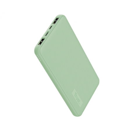 Powerbank | Trust | Primo Ultra-thin 10.000 mAh 15W Green ECO