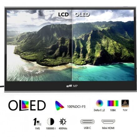 Monitor portátil | Mobile Pixels | 101-1008P01 | OLED táctil 15,6 Full HD